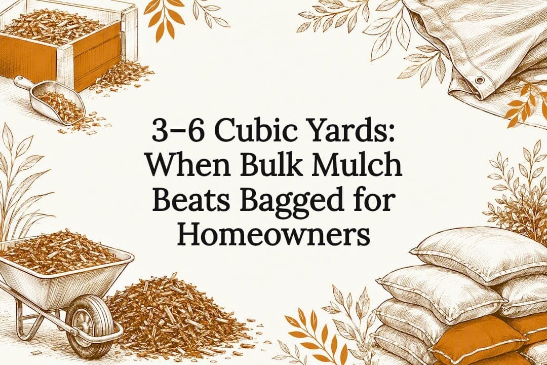 3–6 Cubic Yards: When Bulk Mulch Beats Bagged for Homeowners